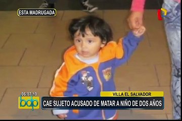 Villa El Salvador: cae sujeto acusado de matar a niño de dos años