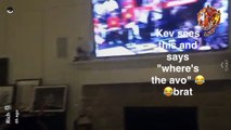 Kevin Love, Richard Jefferson & Channing Frye watch together to see who theyre playing ne