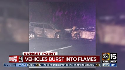 Wrong-way crash closes SB I-17 north of the Valley