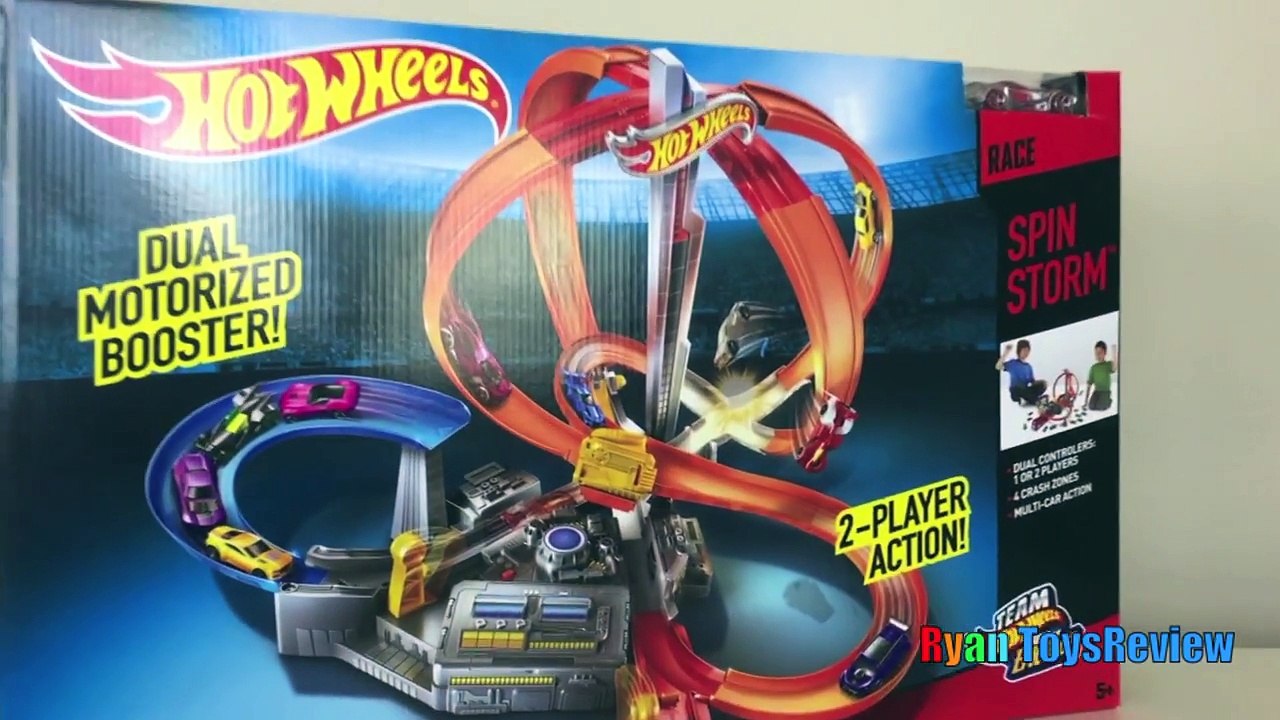 Hot Wheels Criss Cross Crash Track Motorized Toys Cars for Kids Disney Cars Toys Ryan Toys