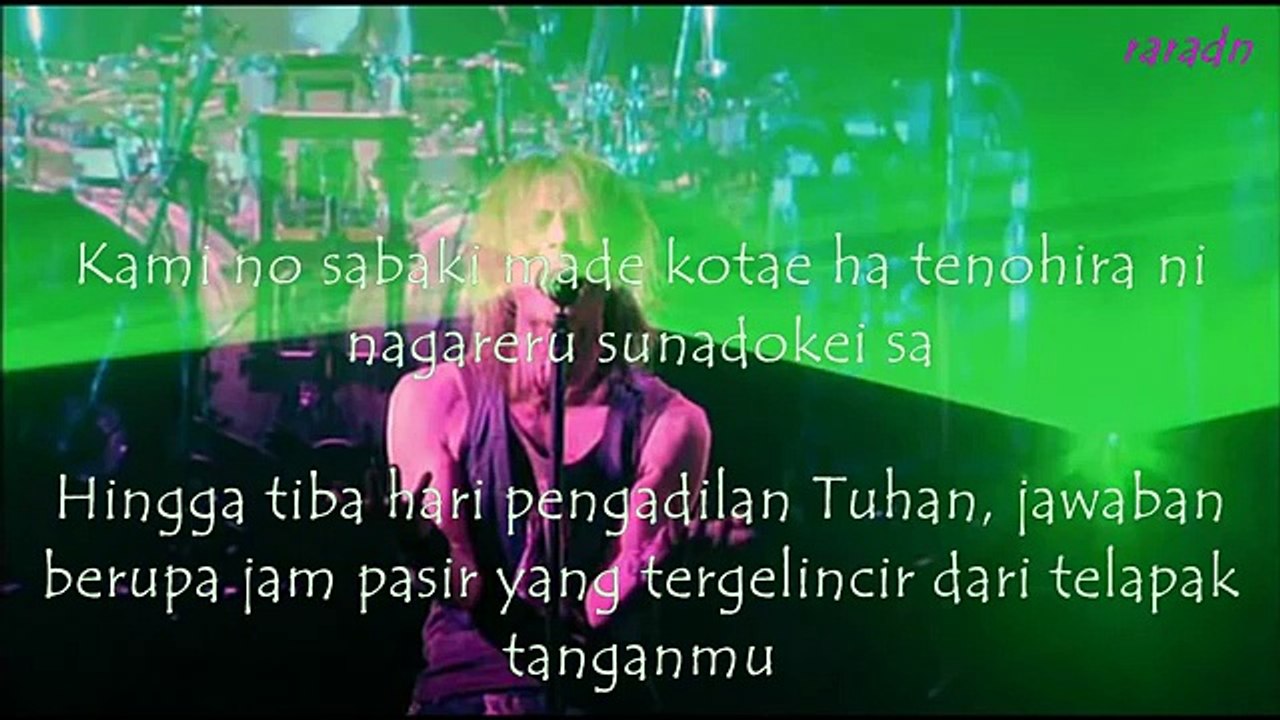 Larc en ciel Sunadokei Lyrics with Indonesia Translation