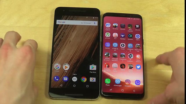Nexus 6P Android O vs. Samsung Galaxy S8 - Speed Test