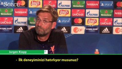 Jürgen Klopp kadın muhabirle ilginç bir 'ilk deneyim' muhabbeti yaşadı
