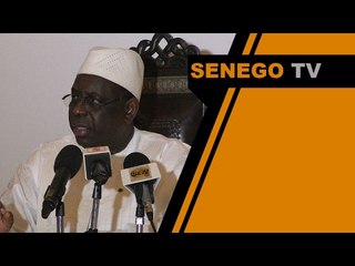 Discours du Président Macky Sall