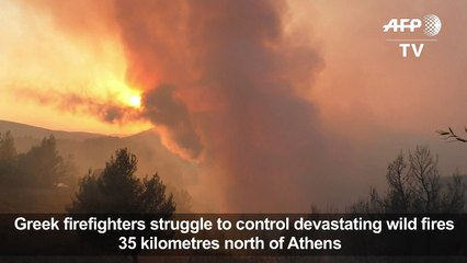 High winds hamper Greek firefighting efforts