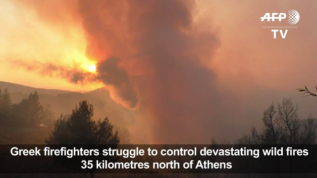 High winds hamper Greek firefighting efforts