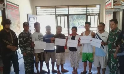 Polres Talaud Tahan 6 WNA Filipina Ilegal