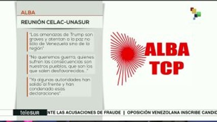 ALBA-TCP: Declaraciones de Trump atentan contra paz de la región