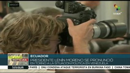 Ecuador: Lenín Moreno rechaza injerencia de EE.UU. en Venezuela