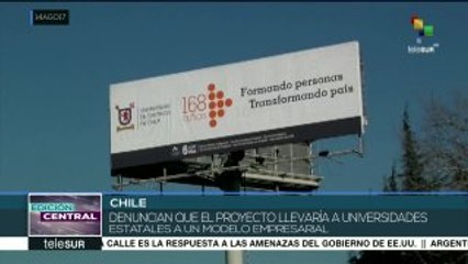 Chile: comunidad universitaria rechaza Ley de Universidades Estatales