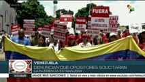 Miles de venezolanos marchan en Caracas contra amenazas de Trump