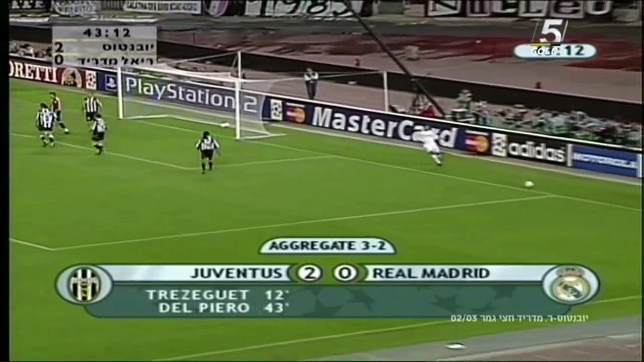 יובנטוס נגד ריאל מדריד חצי גמר גומלין ליגת האלופות עונת 2002/2003 - video  Dailymotion