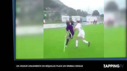 Un joueur unijambiste en béquilles place un dribble de fou (vidéo)