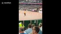 Security remove streaker from London Athletics World Championship