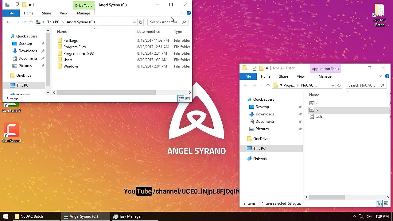 How to run a batch file with highest privileges and NO UAC!