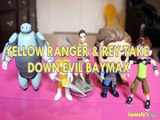 YELLOW RANGER & REY TAKE DOWN EVIL BAYMAX DR STRANGE BEN 10 SABANS STAR WARS BIG HERO 6  Toys BABY Videos, MARVEL, DISNE