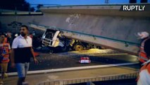 Truck Driver Dies After Bridge Collapses on his Vehicle in Israel