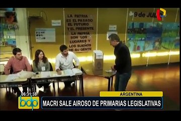 Mauricio Macri sale airoso en primarias legislativas