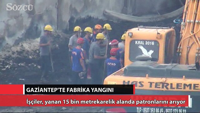 Kazma ve küreklerle fabrika sahibini arıyorlar