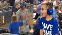 Tim Tebow Greets Fan With Autism During Game