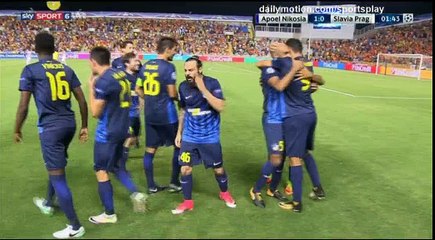 Igor de Camargo Goal HD - APOEL 1 - 0 Slavia Prague - 15.08.2017 (Full Replay)