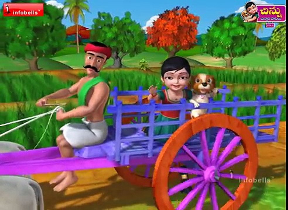 Bullock Cart Rhyme | Telugu Rhymes for Children | Infobells