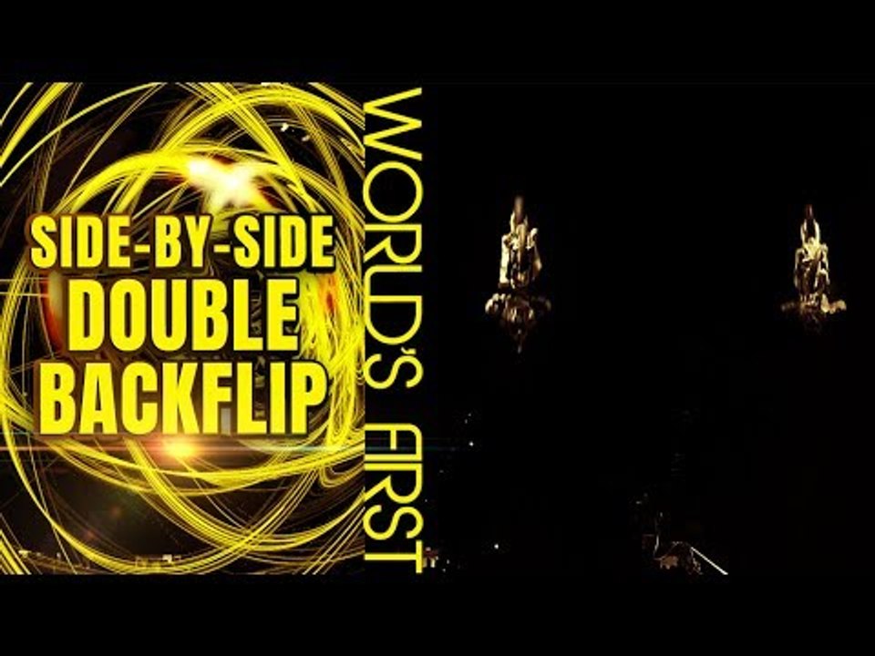 Travis Pastrana and Cam Sinclair: World's First Side-by-Side FMX Double Backflips