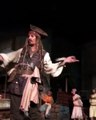 Johnny Depp surprises Disneyland guests as Jack Sparrow in Pirates of the Caribbean ride