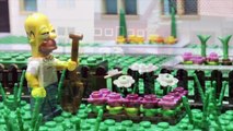 Homers garden problems Lego Simpsons animation