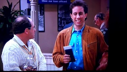 Seinfeld Male Unbonding Jerry gives away Georges Knicks ticket.