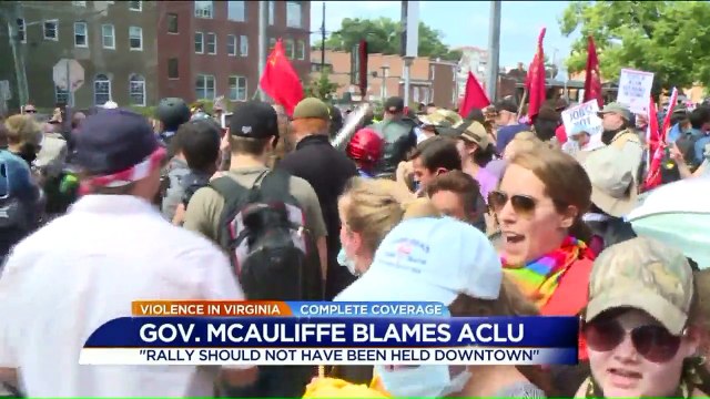 ACLU Fires Back at Virginia Governor After Comments on Violence at Charlottesville Rally
