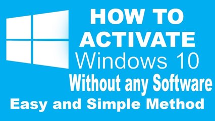 How To Activate windows 10 all editions without any software easy and simple method