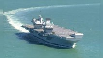 HMS Queen Elizabeth heads for Portsmouth