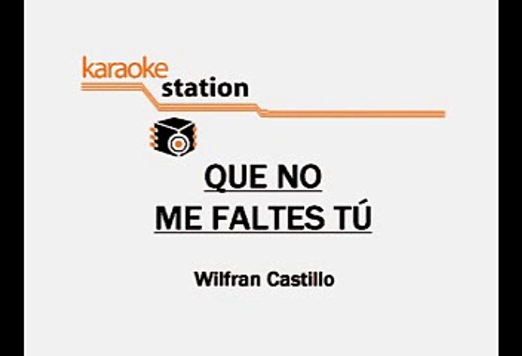 Que no me faltes tu Mariana Seoane (Karaoke) Vídeo Dailymotion