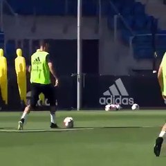 هدف كرستيانو اليوم في التدريبات رؤؤؤؤعه ❤✌