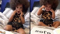 Intelligent Little Girl Knows Her English AND Spanish