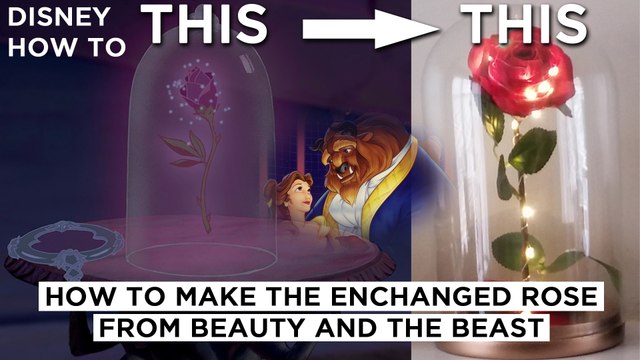 Enchanted Rose DIY Movie Prop from Disney's Beauty and The Beast - IKEA HACK