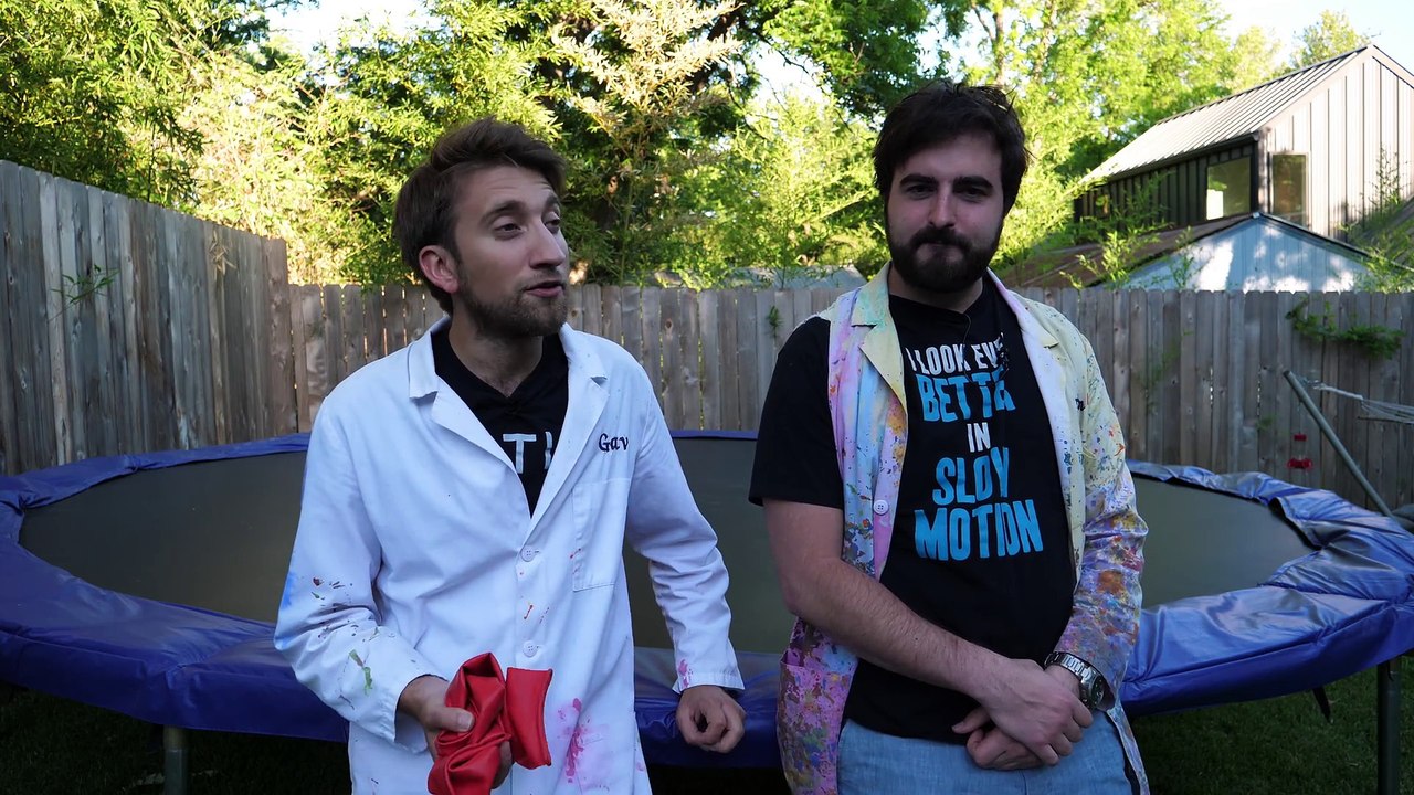 Showered by a Giant 6ft Water Balloon - The Slow Mo Guys 4K