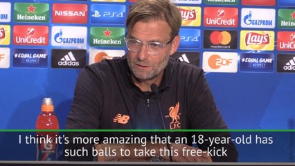 Alexander-Arnold courageous for taking free-kick - Klopp