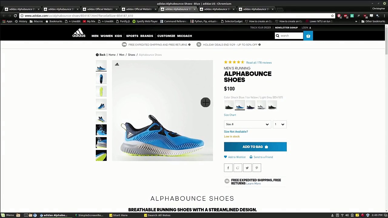 [Part 1] Creating a Sneaker Bot in Python Generating URLs