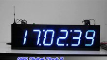 006.GPS DIGITAL CLOCK AND TEMP BOARD(BLUE)