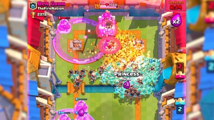 Clash Royale 107 Princesses! Mirror Clone Princess Army World Record?!