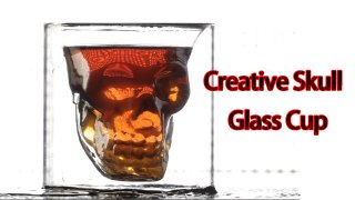 Creative Skull Transparent Glass Cup