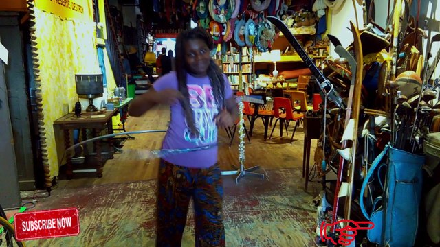 Having fun before the interview!