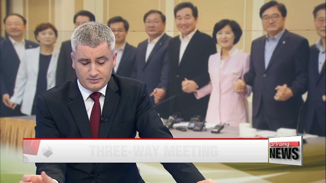 Ruling party, government, Blue House officials meet to discuss pending issues