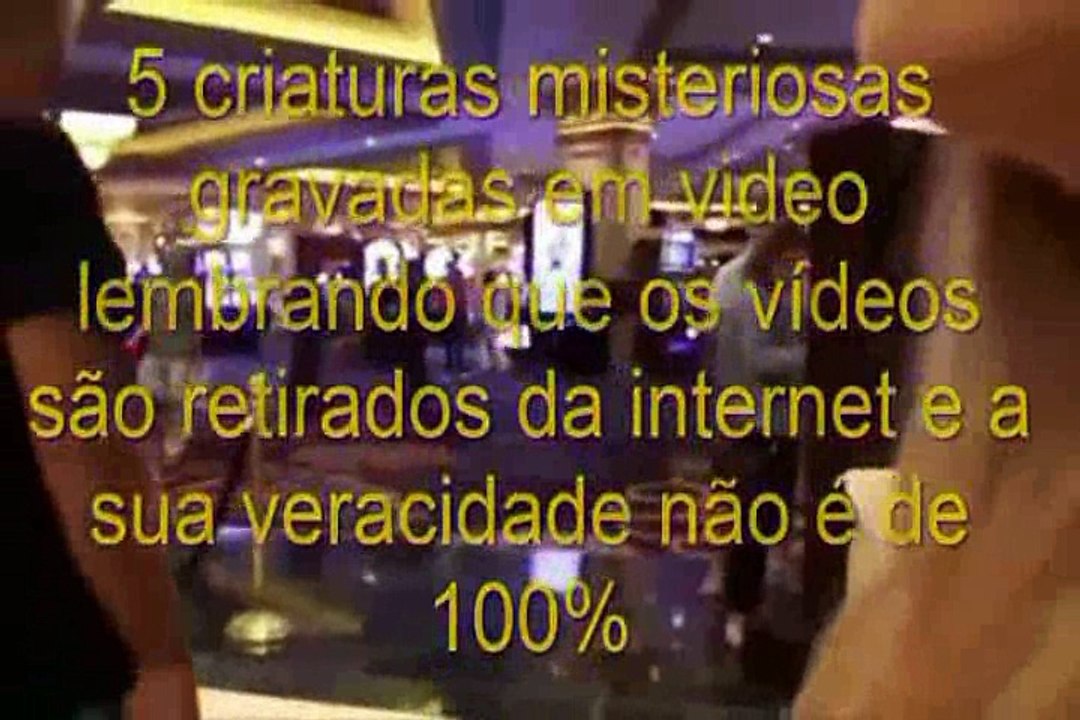 5 Criaturas misteriosas gravadas em vídeo!!