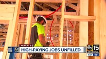 High paying jobs being left unfilled in Arizona