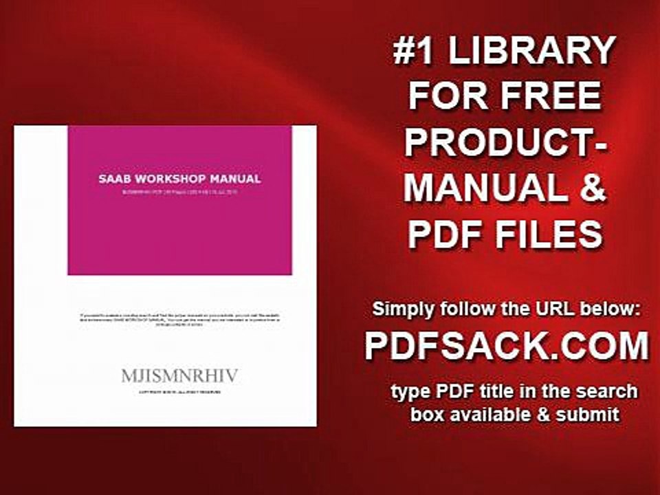 Saab Workshop Manual