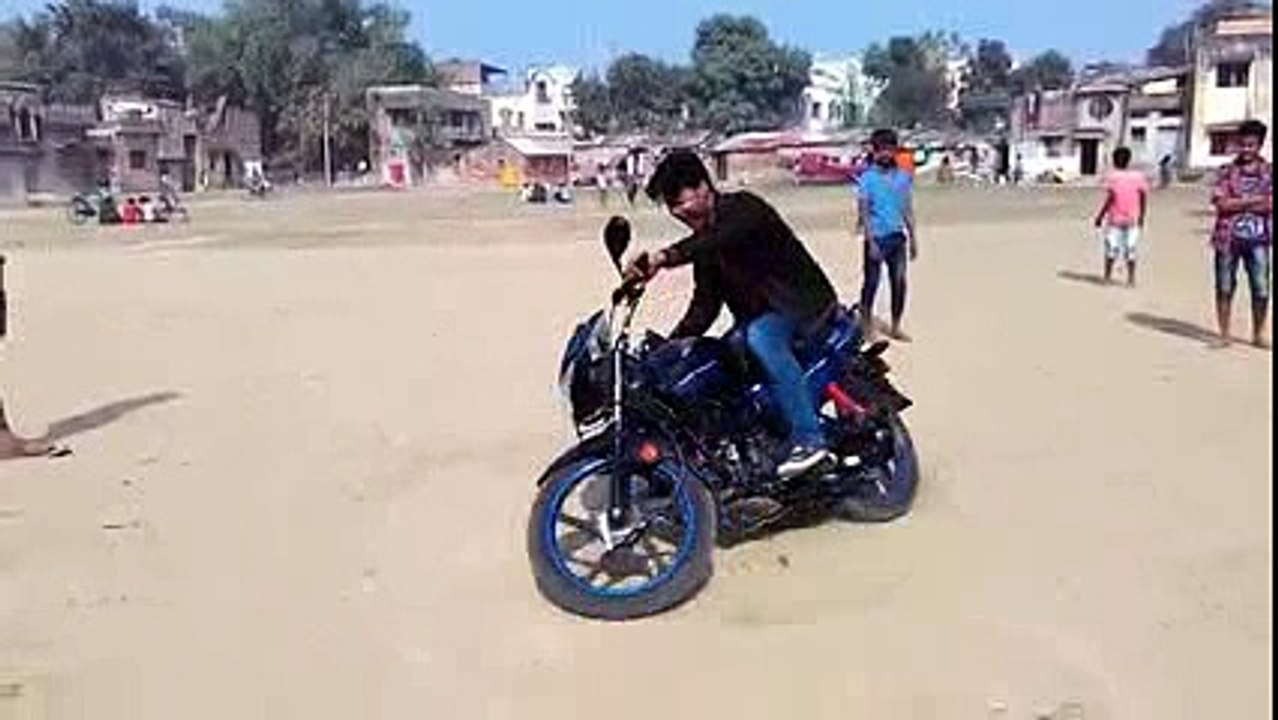 Super bike stunt.