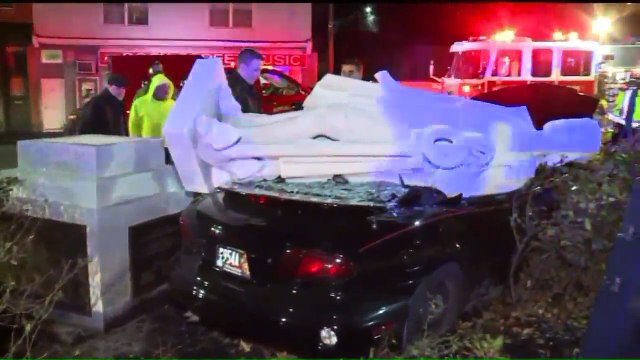 Christopher Columbus Statue Returned After Being Destroyed in Car Crash